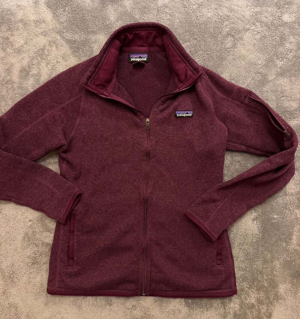 Patagonia Better Sweater Full Zip Jacket Size M Maroon Fleece